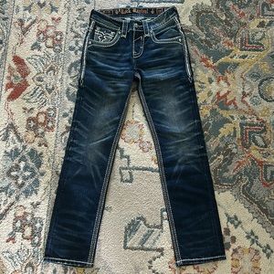 Mens Rock Revival Jeans